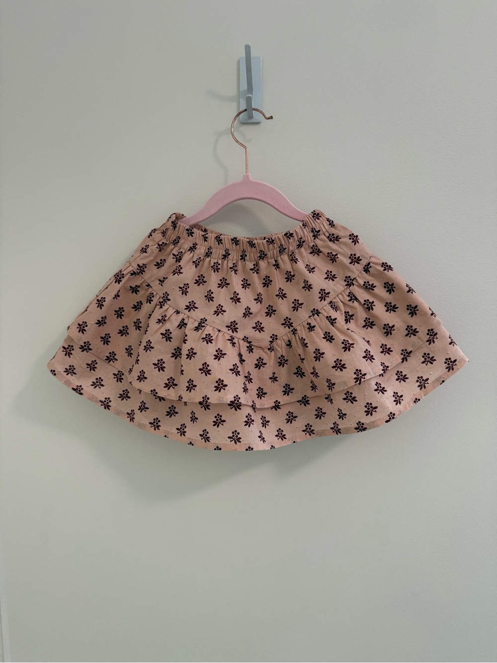 Rylee + Cru Pink Floral Tiered Skort Size 4/5